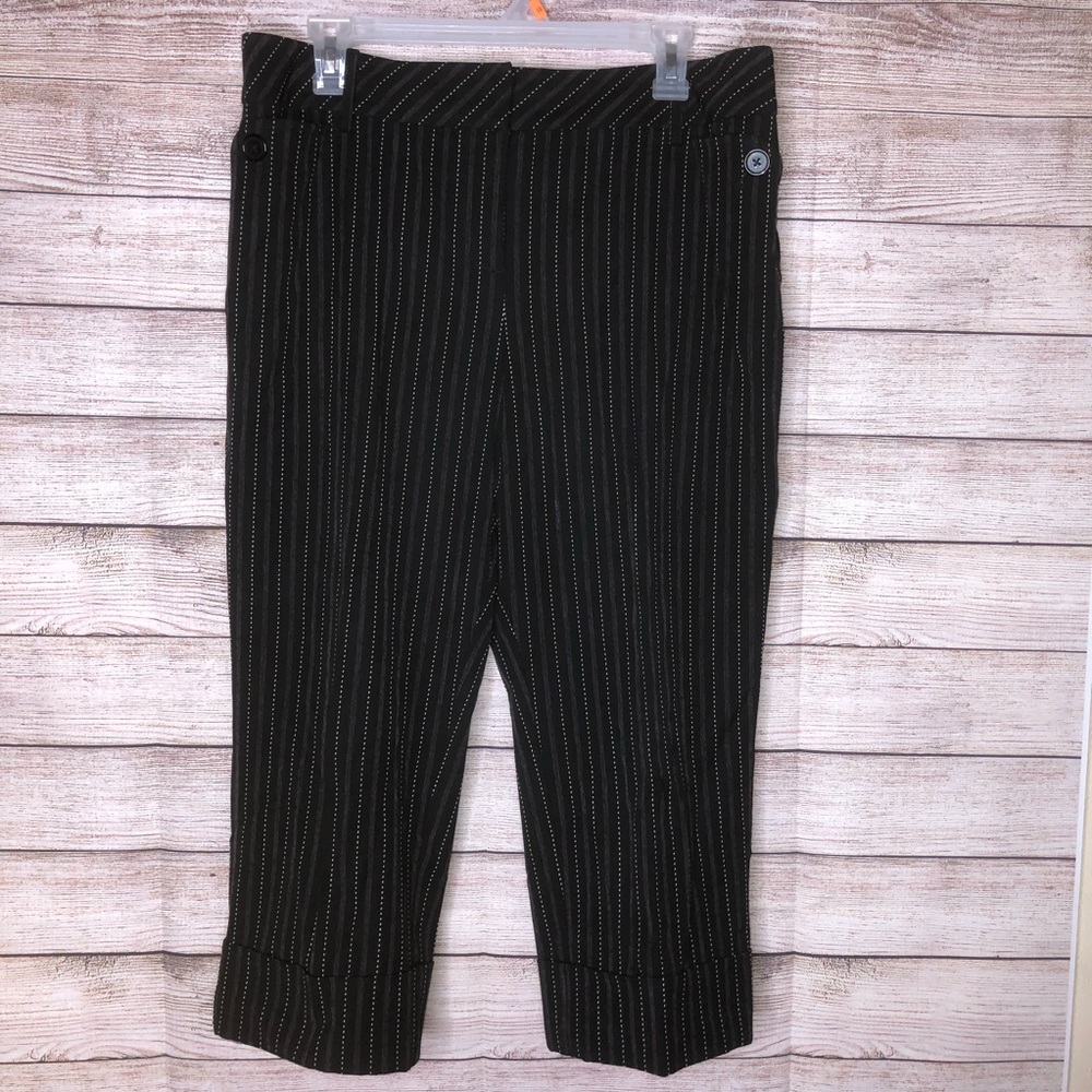 Ann‎ Taylor LOFT Pinstriped Petites Stretch Capri